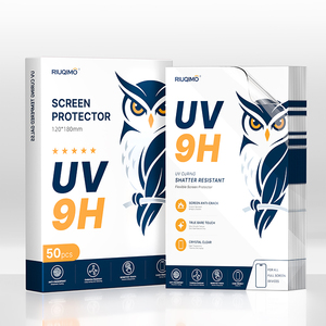 Film de protection d'écran universel en verre hybride 9H à durcissement UV pour écrans incurvés, feuille pour machine de découpe, <span class=keywords><strong>traceur</strong></span>, HD transparent nano - Product Image 2