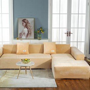 Set <span class=keywords><strong>Copridivano</strong></span> <span class=keywords><strong>Angolare</strong></span> in Velluto Tinta Unita Misura Standard, Fodera <span class=keywords><strong>per</strong></span> <span class=keywords><strong>Divano</strong></span> a L Sezionale in Spandex Altamente Elastico - Product Image 2