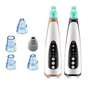 Rechargeable Blackhead Remover Skin Care Six Suction Head Pore Acne Cleaner Silicone Vacuum Blackhead Remover