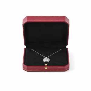 Boîte cadeau luxe moderne pour bijoux, emballage personnalisé avec logo, boîte à bagues et colliers en cuir pour marques de bijoux, cadeaux de mariage - Product Image 3