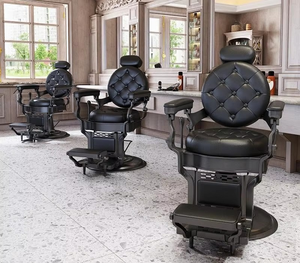 Men's Retro Oil <b>Head</b> Chair for Hair Salon and Barbershop Modern <b>Style</b> Steel Material for Living Room Beauty Salon - Product Image 5