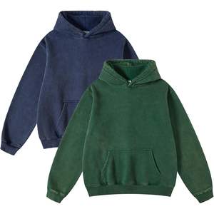 2025 Men's Oversized Pullover Hoodie Wash Fleece Cotton Hooded <b>Sweatshirt</b> <b>Vintage</b> Heavyweight XXS Size Couples Hoodie - Product Image 3