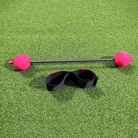 SwingPerfect Entraîneur d'alignement du poignet de golf avec tige en fibre de carbone, support de poignet pour le putting, aide à l'entraînement avec retour visuel, correcteur