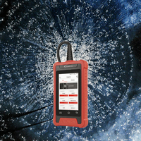 Lecteur de code AUTO professionnel OBD II avec écran LCD, mise à jour gratuite à vie, lancement CRE205, quatre systèmes, 5 services de réinitialisation
