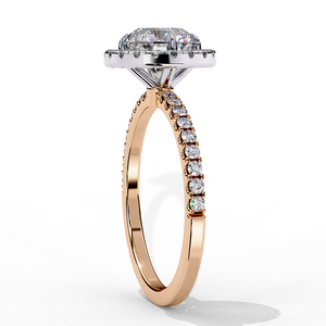 Stylish Rose Gold Diamond Ring for Women Classic Elegant Fashion Daily Wear Jewelry Shiny Finish Lightweight Gift Choice - Product Image 3