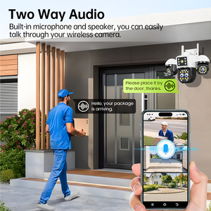 <span class=keywords><strong>กล้อง</strong></span><span class=keywords><strong>วงจรปิด</strong></span>โดม 12MP สำหรับภายนอกอาคาร ความละเอียด 4K ภาพสีเต็มรูปแบบในเวลากลางคืน ตรวจจับความเคลื่อนไหวด้วย AI ติดตามบุคคล <span class=keywords><strong>กล้อง</strong></span> IP WIFI PTZ - Product Image 6