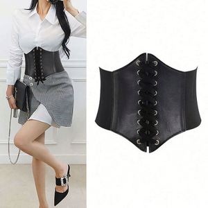 Ceintures Corset Larges Ajustables en Similicuir pour Femme, Amincissantes et Façonnantes, Élastiques, Taille Haute, Polyvalentes pour Usage Quotidien - Product Image 3