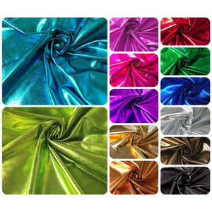 Tela de Spandex Metalizada Color Oro Rosa, Tejido de Punto, Peso Medio, para Accesorios Femeninos - Product Image 1