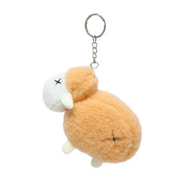 12cm dessin animé mignon peluche alpaga petit agneau mouton jouets en peluche porte-clés Mini pendentif Peluches mouton peluche poupée porte-clés