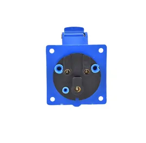 Industrial Plug 220v Waterproof Industrial Straight Plug Socket High Quality 3 Pin Blue OEM Wall Socket 16A 6 Pin Socket