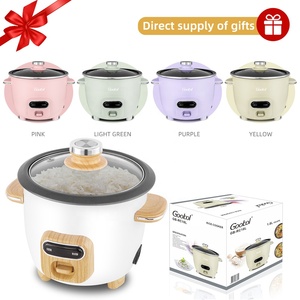 Panela Elétrica Portátil Mini para Arroz 2L em Aço Inoxidável OEM 220V Antiaderente Cozimento Rápido Controle Mecânico de Timer - Product Image 3