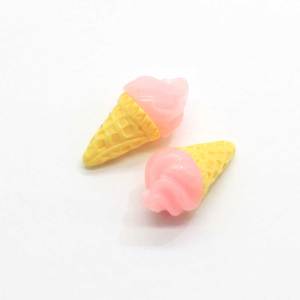 Mignon Alimentaire Cône De Crème Glacée Miniature Résine Charme 3D Petite Crème Glacée D'été - Product Image 5