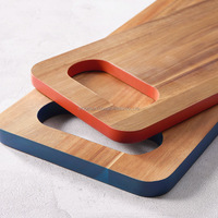 Chine Woodsun NOUVEAU bord coloré Alibaba B2B Planche à découper en bois d'acacia Fabricants