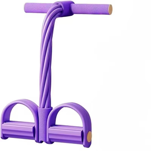 Huyo OEM Tube Ankle <b>Pullers</b> Upgrade Exercise Equipment Foot Resistance Bands Handle Women Men Tension Ropes - Product Image 1