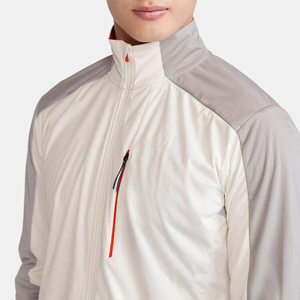 OEM 3 Block di colore giacca da corsa leggera da uomo antivento cappotto traspirante collo alto striscia riflettente per lo sport - Product Image 4