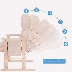 Poltrona <span class=keywords><strong>a</strong></span> <span class=keywords><strong>Dondolo</strong></span> <span class=keywords><strong>per</strong></span> Gravidanza e Allattamento con Base in Legno, 7 Posizioni, <span class=keywords><strong>per</strong></span> Casa, Ufficio e Soggiorno - Product Image 6