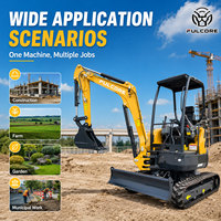 Mini-excavatrice FULCORE avec personnalisation complète de la machine et configuration optionnelle, mini-excavatrice haut de gamme