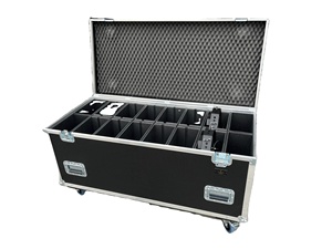 Nhà máy tùy chỉnh nhôm Cáp Lò vi sóng trường hợp chuyến bay với bánh hỗ trợ Pro âm thanh giá trường hợp ODM OEM tùy chỉnh Lưu trữ hiển thị - Product Image 4