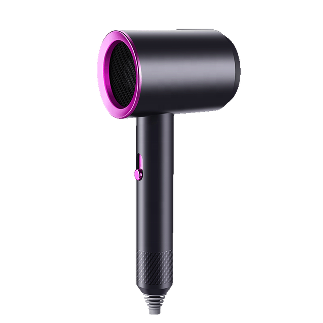 Professional 1200W Ionic Hairdryer 2 Speed/3 Heat Settings Foldable Design-Portable Lightweight DC Motor Concentrator Nozzle