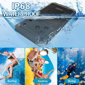 เคสโลหะกันน้ำสำหรับ <span class=keywords><strong>iPhone</strong></span> 17 16 15 14 13 12 11 PRO MAX 17 17E แอร์16E XS XR 7 8 + เคส IP68มีขาตั้งทนทาน - Product Image 5