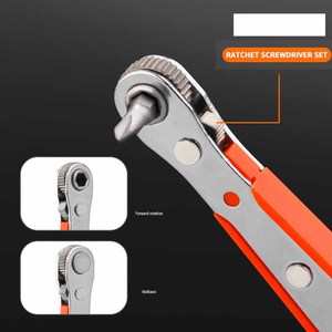 38pcs Chrome Vanadium Steel Cross Screwdriver Combination <b>Tool</b> <b>Set</b> Plastic Handle Magnetic Tip Industrial Grade Auto <b>Bike</b> Repair - Product Image 5