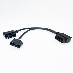 Maßgefertigter Universeller Männlicher OBD <span class=keywords><strong>2</strong></span> II OBD2 Steckverbinder Kabelbaum Automotive OBDII T-Kabelbaum Komplettset Mit Montagehalterungen - Product Image 2
