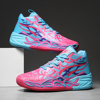 Bottes d'entraînement de basket-ball montantes à la mode pour les jeunes chaussures de sport d'hiver transfrontalières conception en maille de canard mandarin respirant