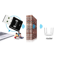 Adaptateur USB Wifi sans fil Nano MINI 300M 802.11n RTL8192 pour Android Freesat V9 Super Récepteur Satellite
