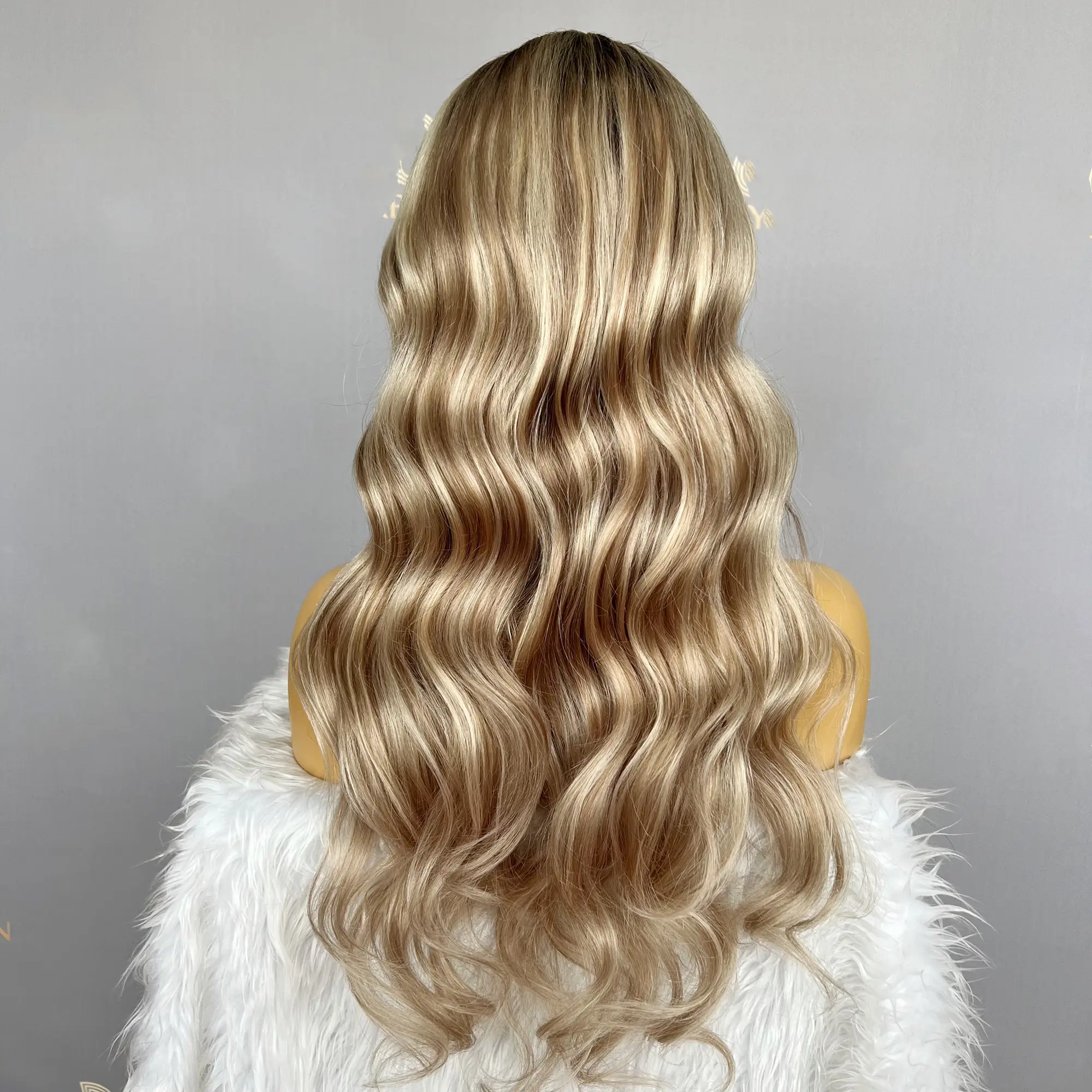 Body Wave Blonde Ombre Farbe Echthaar Perücken High Density Double Drawn Lace Top Babylon Haar Special Custom ize Perücke