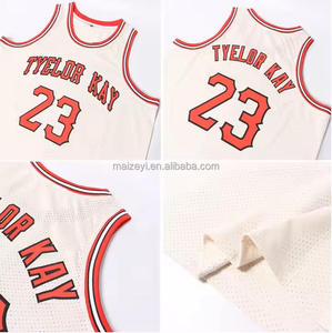 Disesuaikan jahitan Tackle Twill basket set atletik dicetak tim seragam Jersey - Product Image 3