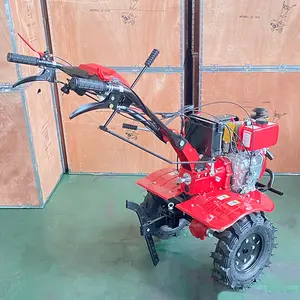 Taizhou JC 173F 2023 hot sell portable Electric starting diesel engine cultivator Small diesel power tillering cultivator