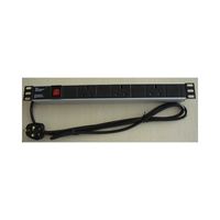 19 "1U 3 voies de type britannique unité de distribution d'énergie coque en aluminium