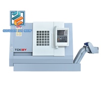 Centre d'usinage CNC TCK56Y avec axe Y contrôlé par Syntec, tour CNC automatique 4 axes pour composants métalliques de précision BT40