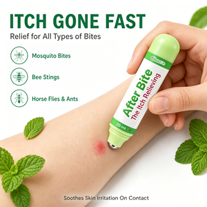 Composants d'huiles essentielles végétales naturelles sans DEET pour soulager les démangeaisons après une piqûre d'insecte ou de moustique - Product Image 3