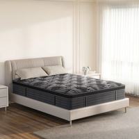 Matelas à ressorts ensachés Queen Size, Matelas à ressorts King Size pour hôtel, Matelas à ressorts compressé et roulé, Isolation des mouvements durable