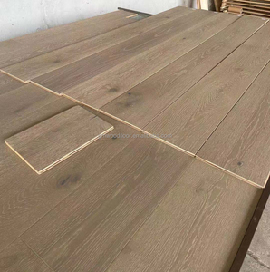 Superficie de alambre blanco cepillado 18 mm Natural ingeniería roble blanco <span class=keywords><strong>parquet</strong></span> interior suelo de madera real - Product Image 3