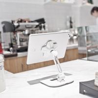 Support universel pour tablette à tête magnétique, en alliage d'aluminium, base stable réglable, support de bureau pour téléphone portable et PC, Soporte Para Tableta