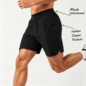 2026 Oem Logo Oversized Blank Custom <b>Men</b> Gym <b>Shorts</b> Custom Logo <b>Compression</b> Quick Dry Workout Running <b>Shorts</b> <b>Men</b> 5 Inch - Product Image 2