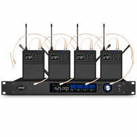 Système de microphone sans fil à quatre canaux UHF SPQ4-T Pro, adapté aux conférences, aux spectacles sur scène