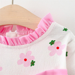 เสื้อผ้าขายส่งสินค้าใหม่สไตล์จีน ชุดเดรสลายดอกไม้สำหรับเด็กผู้หญิง พร้อมรูปภาพเด็กๆ ชุดลำลอง - Product Image 4