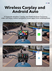 Xe máy GPS Navigation 5.5 inch không dây Carplay màn hình không thấm nước IP67 với DVR <span class=keywords><strong>TPMS</strong></span> - Product Image 2