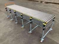 Table de convoyage à rouleaux télescopique motorisée à haute efficacité pour le chargement et le déchargement de conteneurs