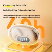 Casque Caché X55 pour Affichage Numérique Sans Fil 5.4 Réduction Active du Bruit Mini Casque pour Dormir sur le Côté