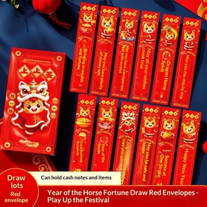Paquetes de Papel Rojo para Sorteo del Año del Caballo 2026, 12 Cajas, Caja Sorpresa Creativa para el Festival de Primavera, Amuleto de la Suerte, Dinero de Año Nuevo - Product Image 4