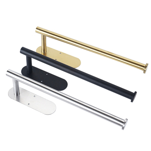 <span class=keywords><strong>Porte</strong></span>-serviettes en acier inoxydable HF pour <span class=keywords><strong>cuisine</strong></span>, à fixer sous l'armoire ou au mur, avec support adhésif - Product Image 1