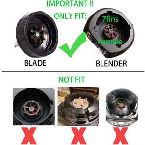 7 Fin Gears sostituzione Blade Blender Fit Ninja BN751 BN801 BL450-30 BL456-30 BL454-30 Auto iQ Pro BL685 BL482-30 BL491 BL682-30 - Product Image 4