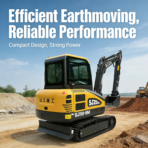 Mini Excavadora Nueva de 3 Toneladas, Alta Eficiencia para Demolición y Limpieza de Terrenos, Tiendas de Materiales de Construcción, Superventas - Product Image 1