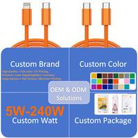 Câble de charge rapide USB Type-C vers Type-C 60W 3A en nylon tressé en cuivre pur STONGWIRE ST-101 avec emballage personnalisé avec logo