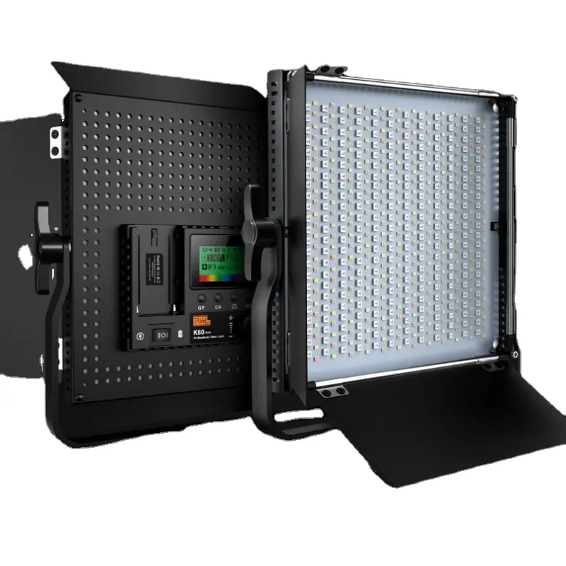 Luce di riempimento per fotografia usa 45W RGB 552 pannello a LED lampada Selfie con Display LCD