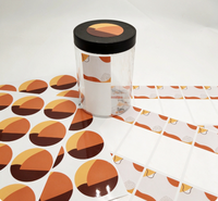 Autocollant adhésif personnalisé avec votre logo, autocollant en vinyle imperméable pour bouteille, pot, emballage de produits cosmétiques et de soins de la peau, étiquette adhésive